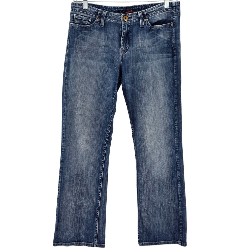 Lucky Brand Wonder‎ Avalon Jeans Womens 14/32 Blue Straight Leg Mid Rise 7W10256